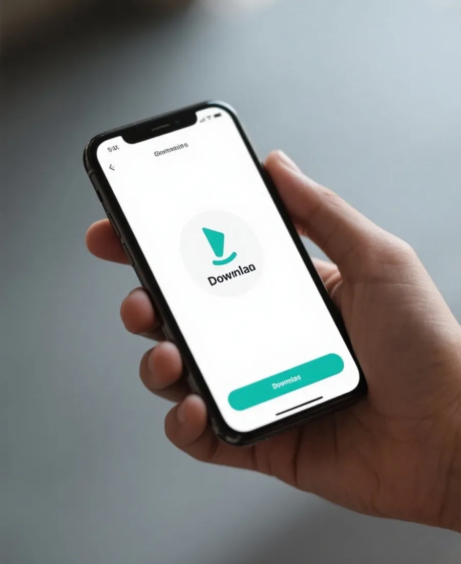 手機下載安裝流程示意圖